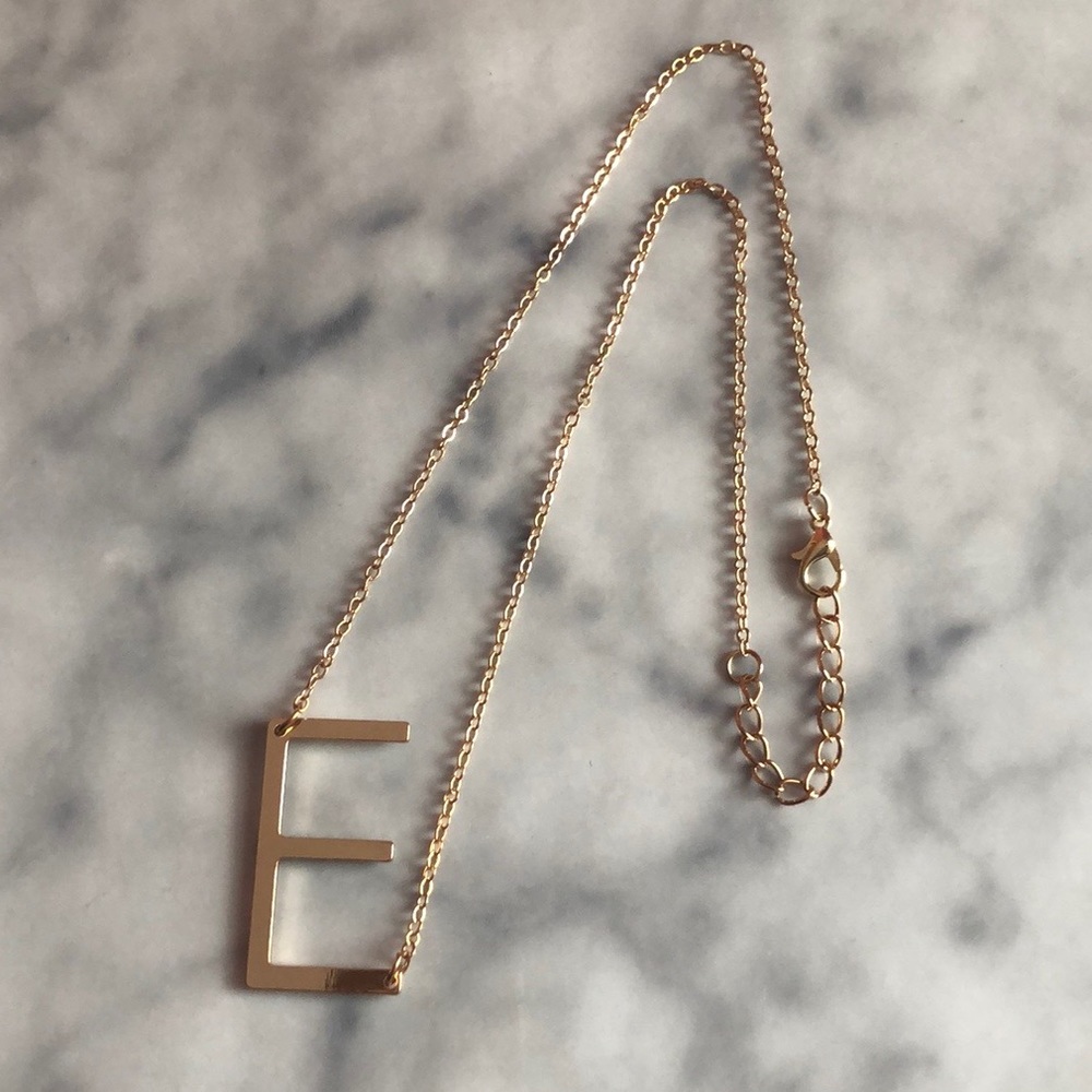 “E” Initial Pendant